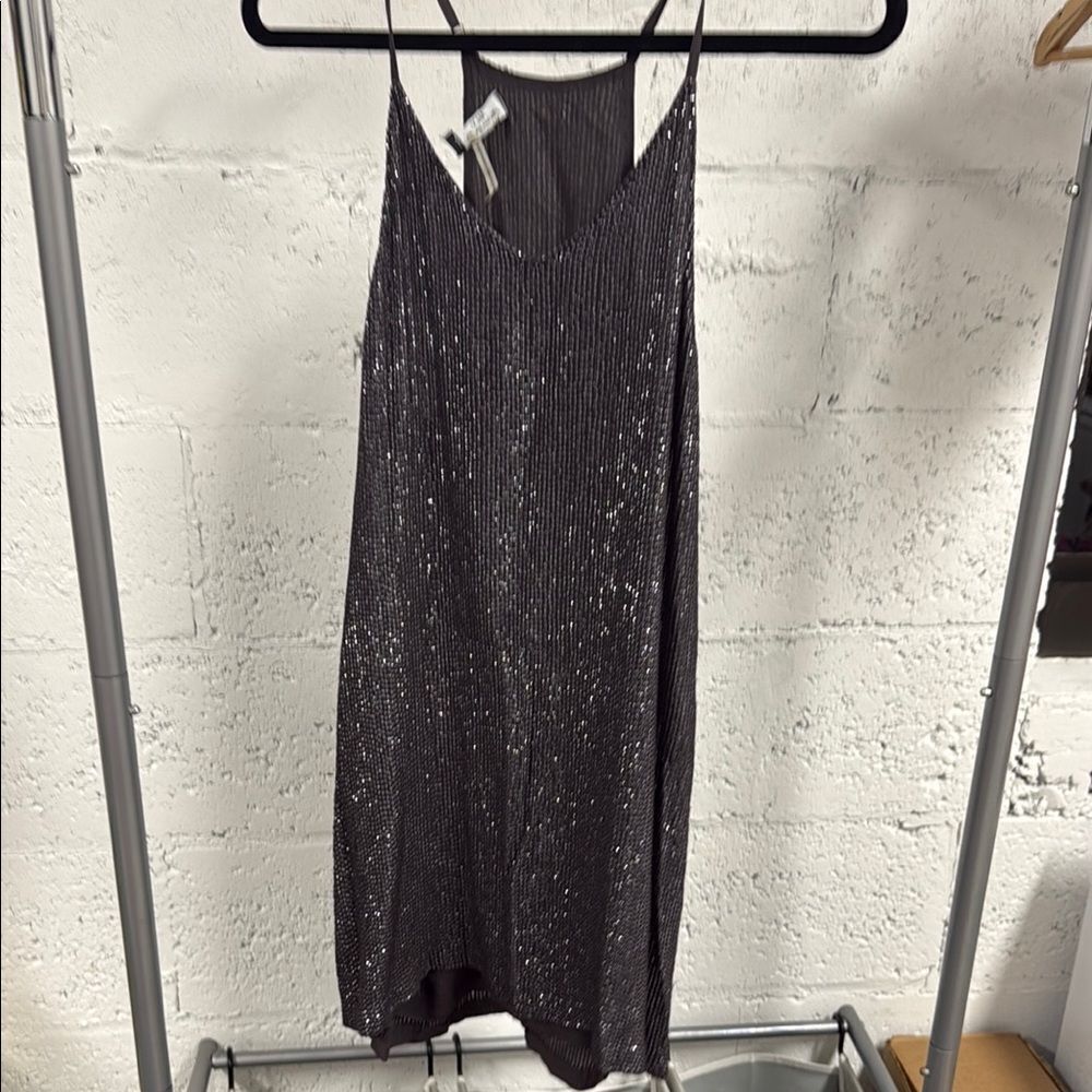 MLV Shimmering Black Gray Dress - Size Medium - Great Condition Party Dress